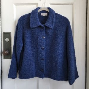 Kilkenny Irish Blue Wool Blend Blazer Jacket
